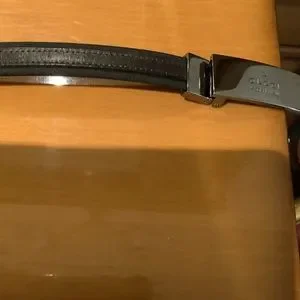 GUCCI VINTAGE BROWN BELT WITH SILVER COLORED HARDWARE Authentic GUCCI Brown Monogram Canvas Silver Interlocking G  main image 4
